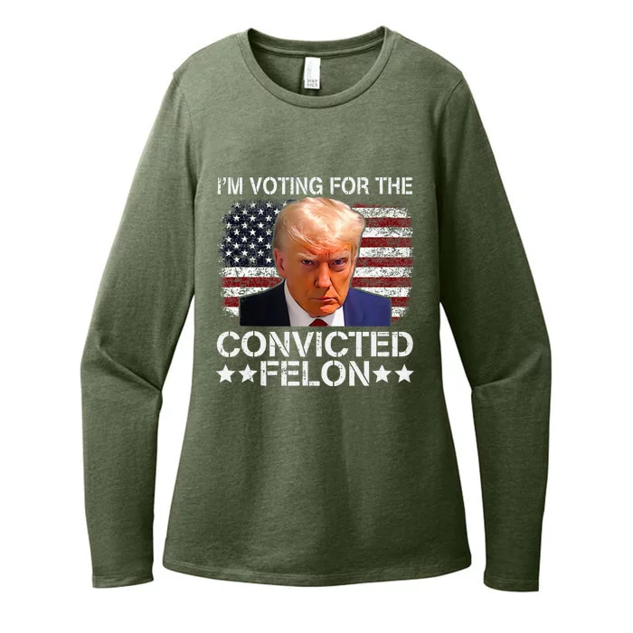 IM Voting Convicted Felon 2024 Trump 2024 Convicted Felon Womens CVC Long Sleeve Shirt