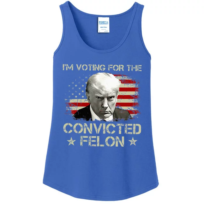 IM Voting Convicted Felon 2024 Trump 2024 Convicted Felon Ladies Essential Tank