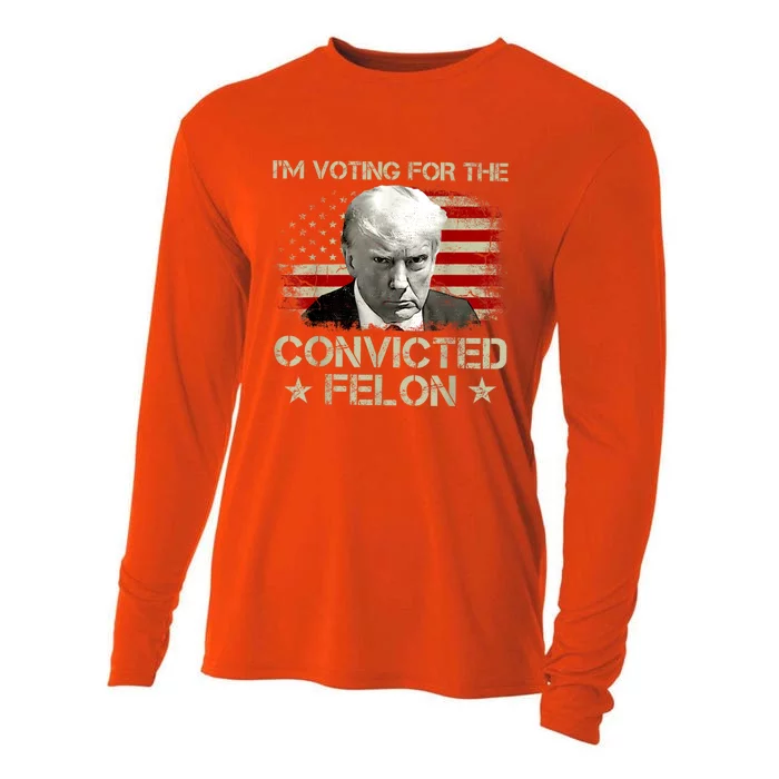 IM Voting Convicted Felon 2024 Trump 2024 Convicted Cooling Performance Long Sleeve Crew