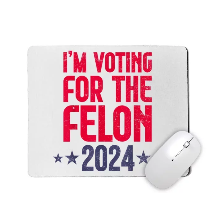 IM Voting Convicted Felon 2024 Trump 2024 Convicted Felon Mousepad