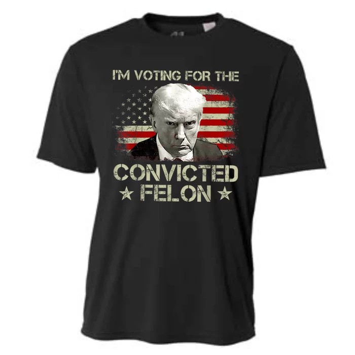 IM Voting Convicted Felon 2024 Trump 2024 Convicted Felon Cooling Performance Crew T-Shirt