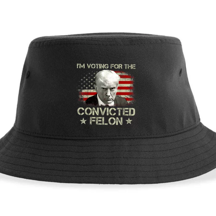 IM Voting Convicted Felon 2024 Trump 2024 Convicted Felon Sustainable Bucket Hat