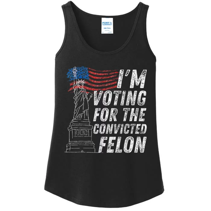 IM Voting Convicted Felon 2024 Ladies Essential Tank