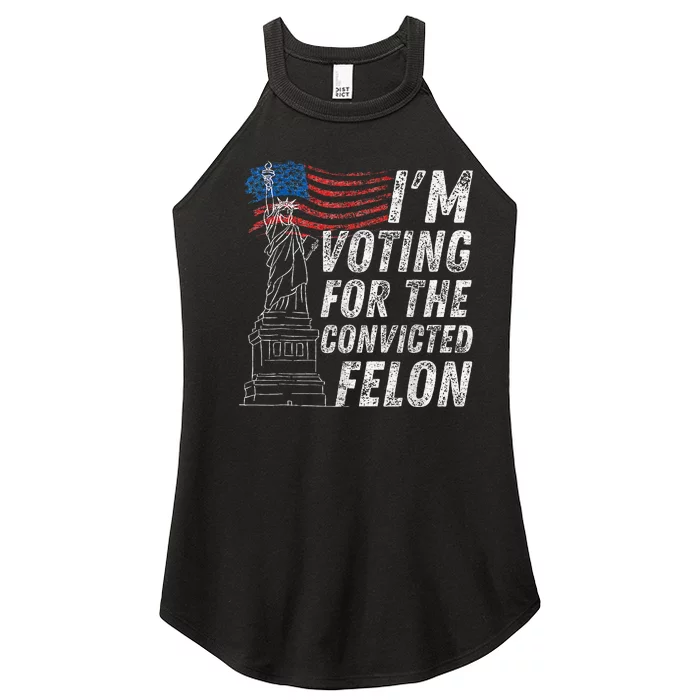 IM Voting Convicted Felon 2024 Women’s Perfect Tri Rocker Tank