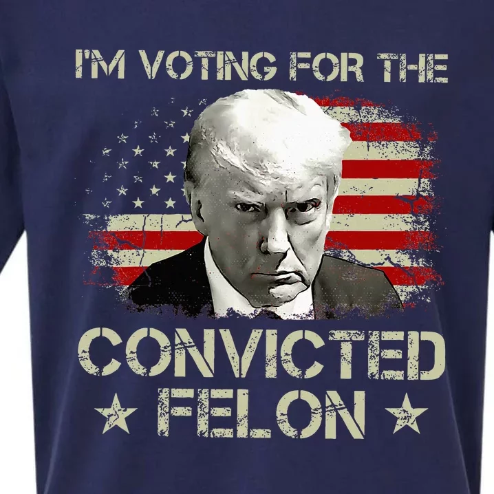 Im Voting Convicted Felon 2024 Sueded Cloud Jersey T-Shirt