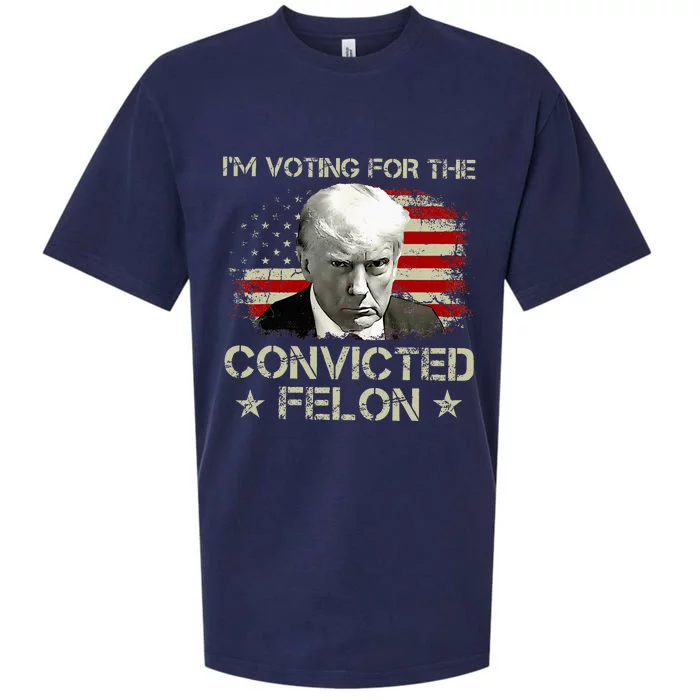 Im Voting Convicted Felon 2024 Sueded Cloud Jersey T-Shirt