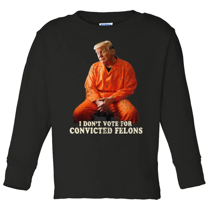 IM Voting Convicted Felon 2024 Toddler Long Sleeve Shirt