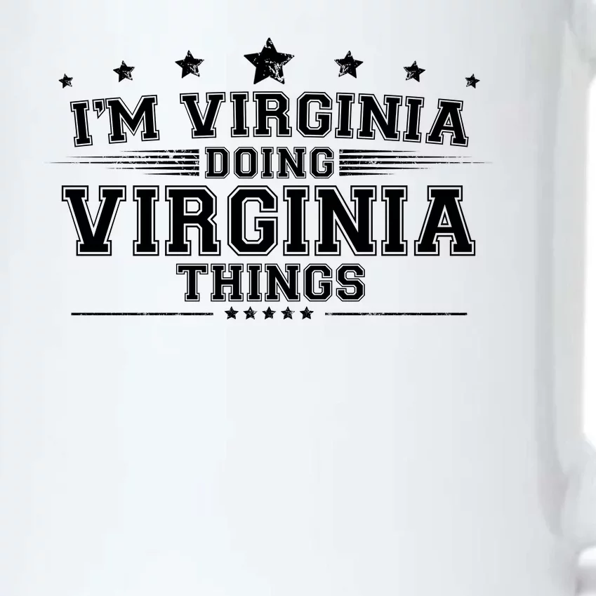 Im Virginia Doing Virginia Things Black Color Changing Mug