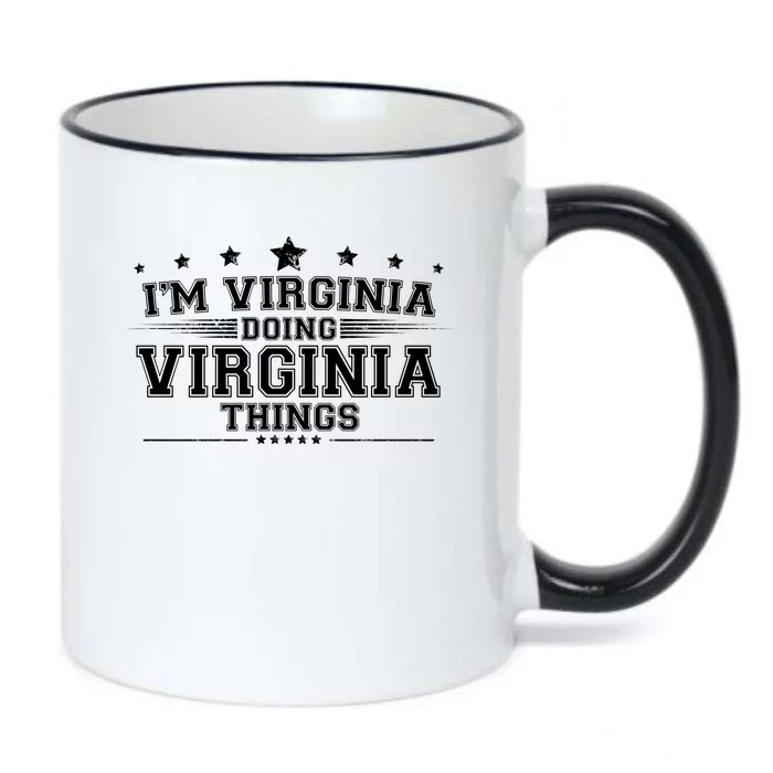 Im Virginia Doing Virginia Things Black Color Changing Mug