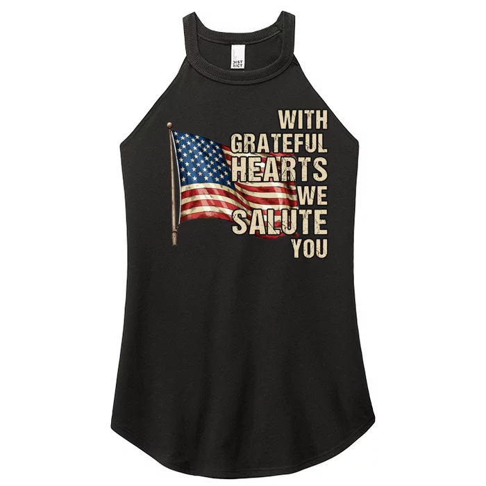 Inspiring Veterans Day Us Flag Military Veteran Quote Women’s Perfect Tri Rocker Tank