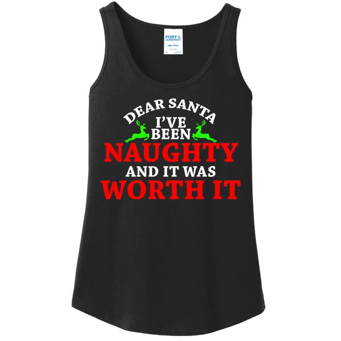 I've Been Naughty And It Worth it Ladies Essential Tank