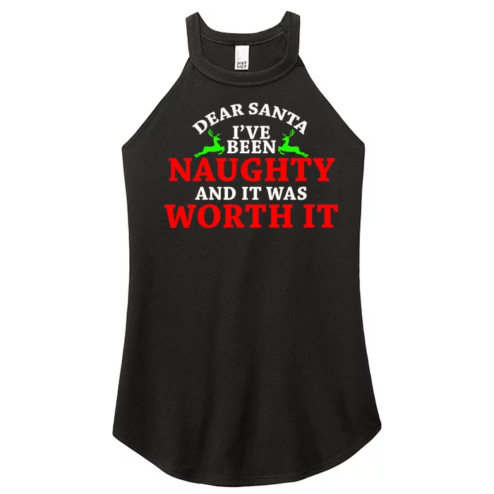 I've Been Naughty And It Worth it Women’s Perfect Tri Rocker Tank