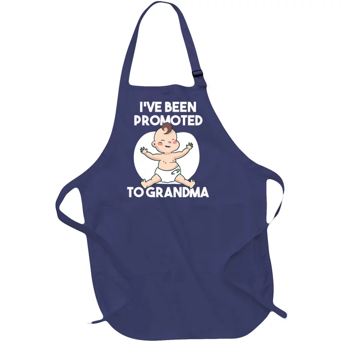 I've Been Promoted To Grandma Full-Length Apron With Pocket