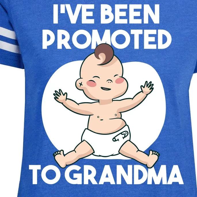 I've Been Promoted To Grandma Enza Ladies Jersey Football T-Shirt