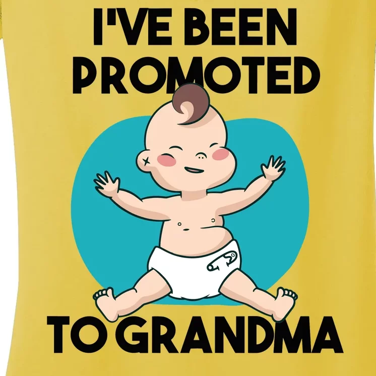 I've Been Promoted To Grandma Women's V-Neck T-Shirt