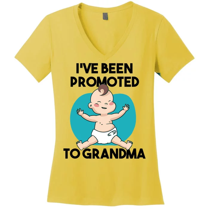 I've Been Promoted To Grandma Women's V-Neck T-Shirt