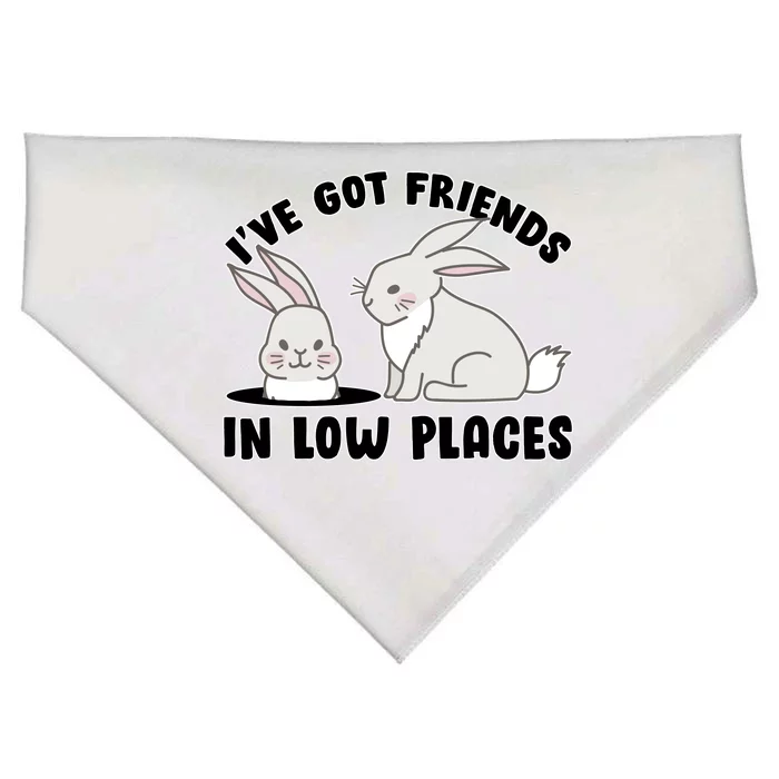 I've Got Friends In Low Places USA-Made Doggie Bandana