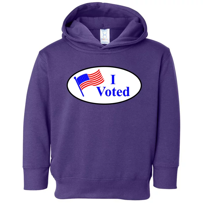 I Voted Election Voting Graphic Toddler Hoodie