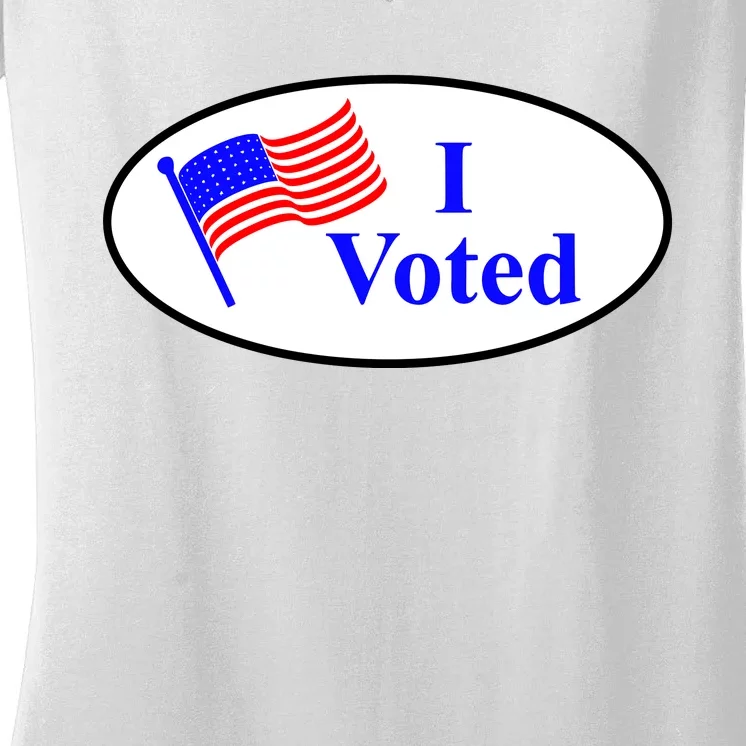 I Voted Election Voting Graphic Women's V-Neck T-Shirt