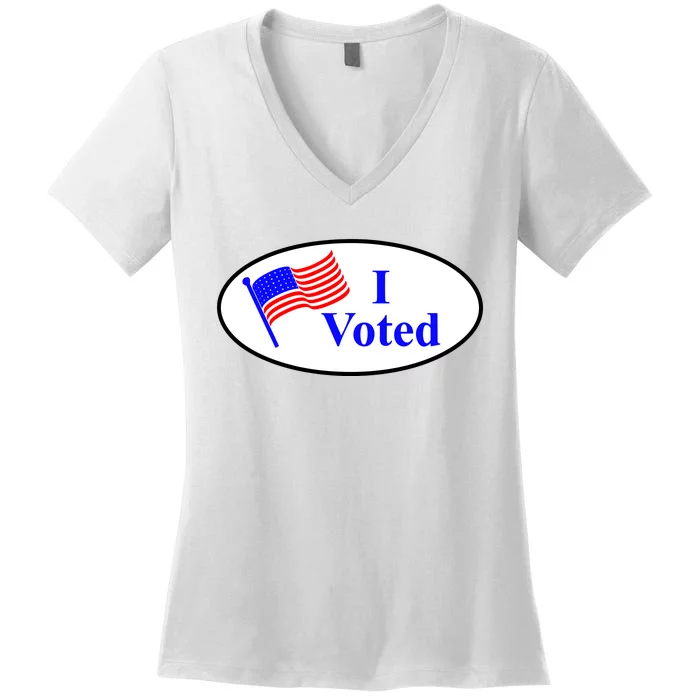 I Voted Election Voting Graphic Women's V-Neck T-Shirt