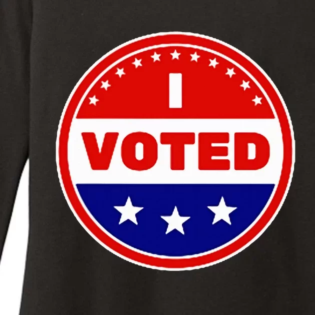 I Voted Election Voter Your Vote Matters Sticker Womens CVC Long Sleeve Shirt