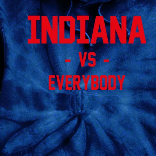 Indiana Vs Everybody (Red) Tie Dye Hoodie