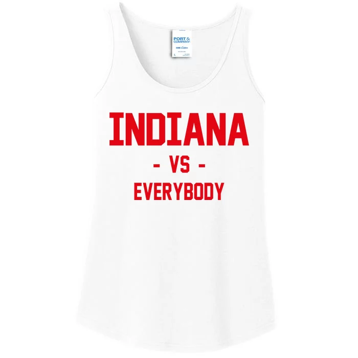 Indiana Vs Everybody (Red) Ladies Essential Tank