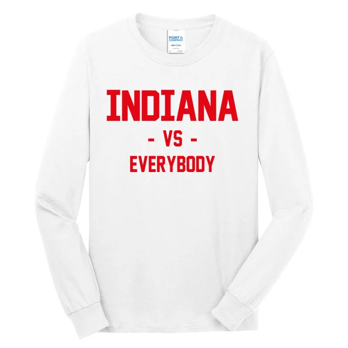 Indiana Vs Everybody (Red) Tall Long Sleeve T-Shirt