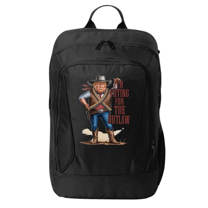 IM Voting For The Outlaw Trump 2024 Wanted City Backpack