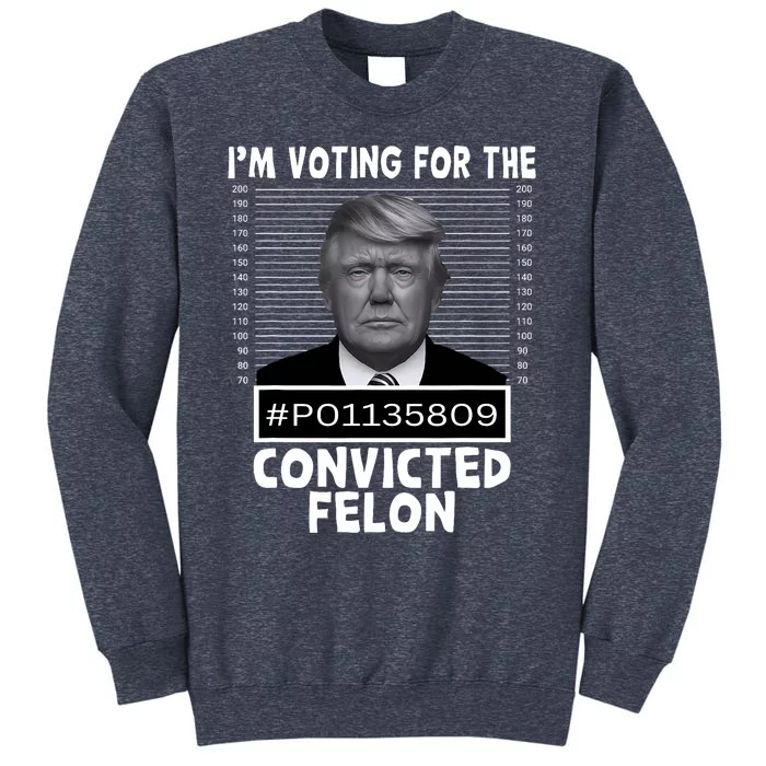 IM Voting For The Convicted Felon Trump Mugshot Pro Trump Sweatshirt