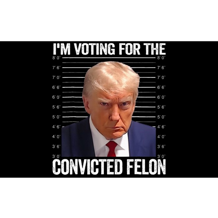 IM Voting For The Convicted Felon Funny Pro 2024 Bumper Sticker