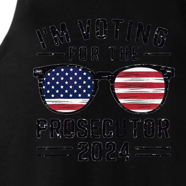 I´M Voting For The Prosecutor 2024 Democrat Liberal Election Ladies Tri-Blend Wicking Tank