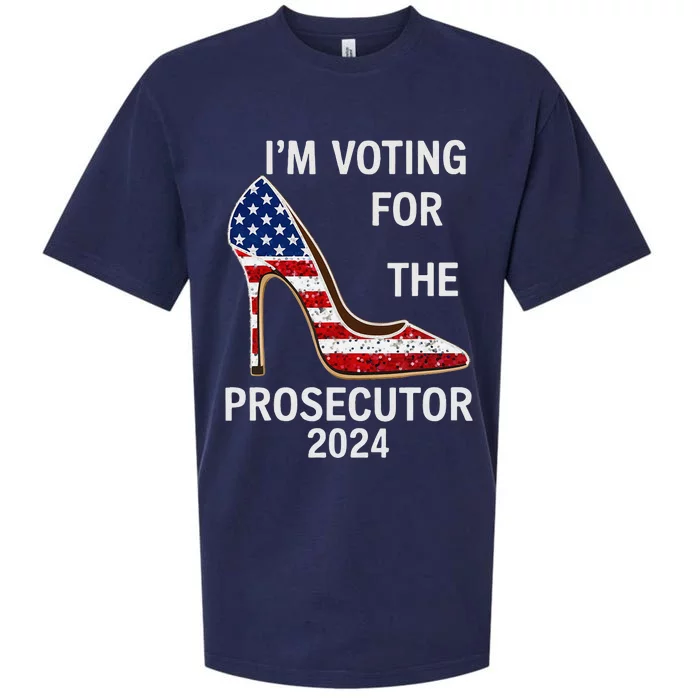 I’M Voting For The Prosecutor High Heel Stilettos Us Flag Sueded Cloud Jersey T-Shirt