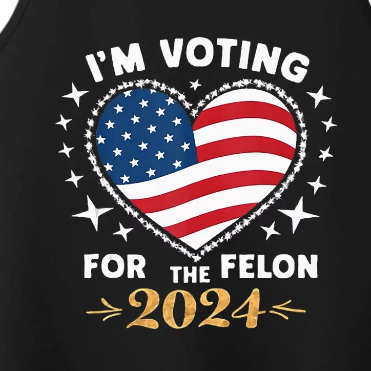 IM Vote For Convicted Felon America 2030 Performance Tank