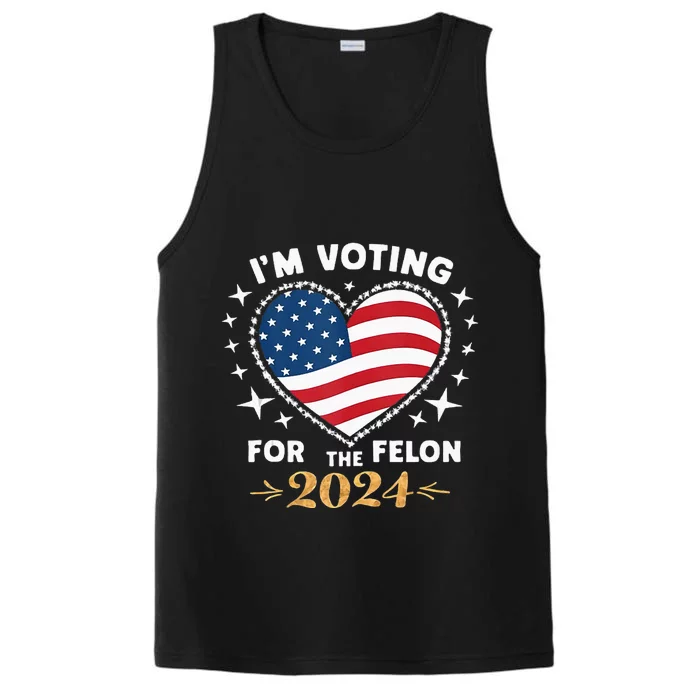 IM Vote For Convicted Felon America 2030 Performance Tank