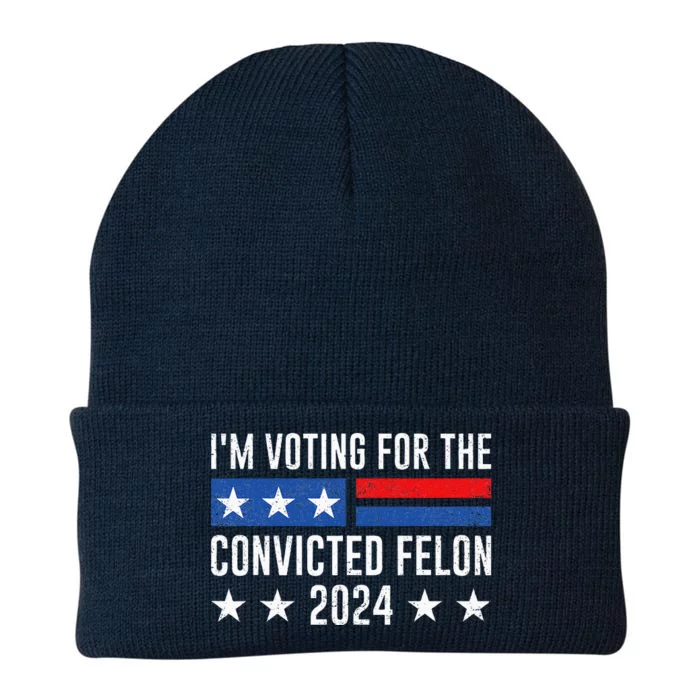 IM Voting Felon 2024 Voting For Felon Convicted Felon Knit Cap Winter Beanie