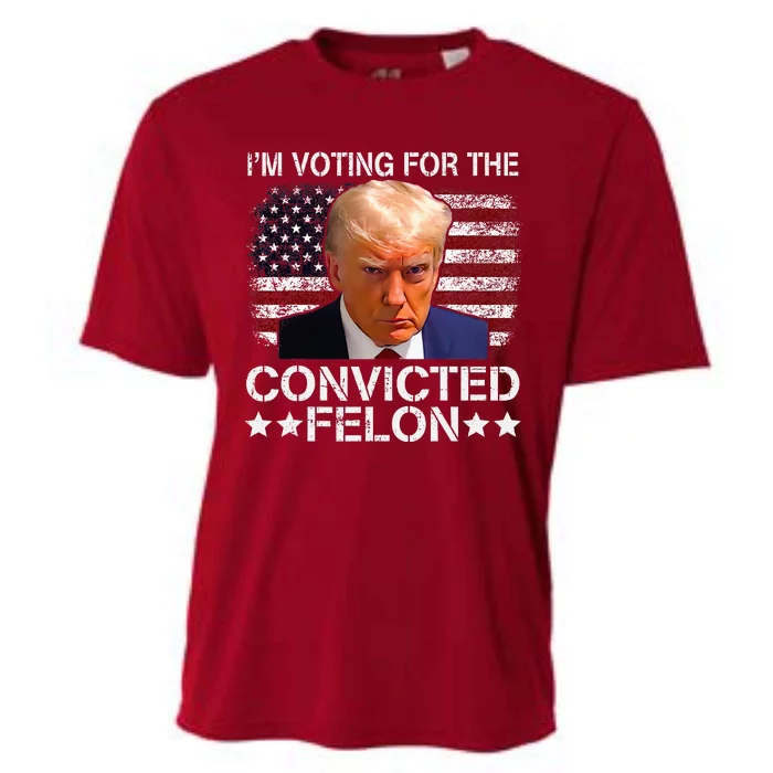 IM Voting For The Convicted Felon Trump Mugshot Pro Trump Cooling Performance Crew T-Shirt