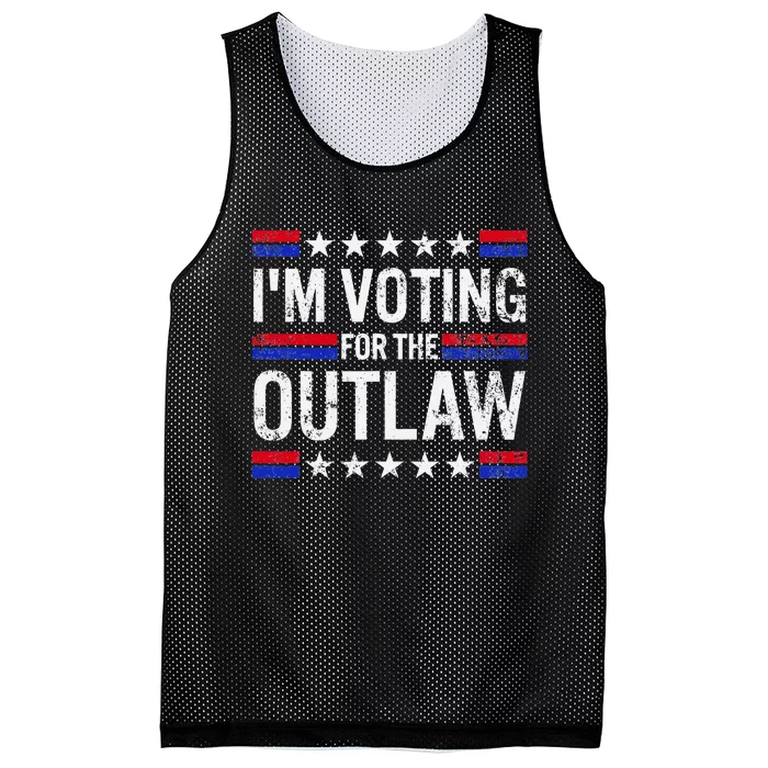 IM Voting For The Outlaw Mesh Reversible Basketball Jersey Tank