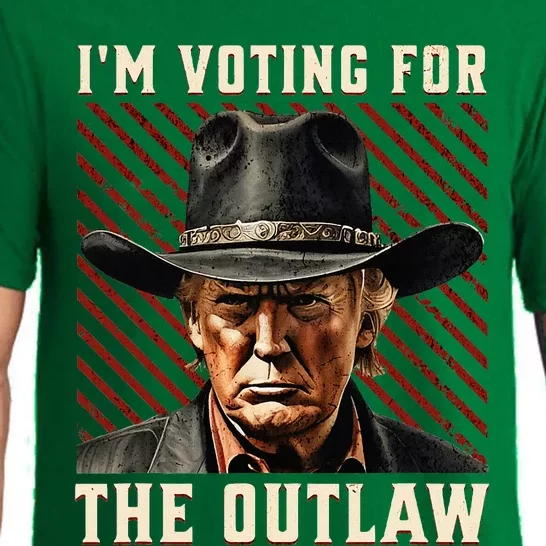 Im Voting For The Outlaw Wanted For President Trump Pajama Set