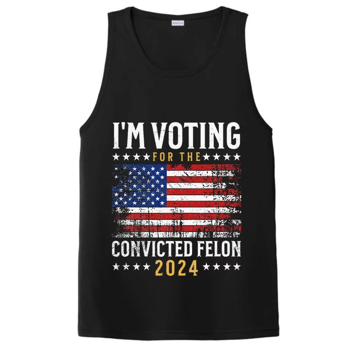 IM Voting Felon 2024 Voting For Felon Convicted Felon Performance Tank