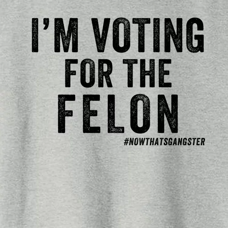 IM Voting For The Felon Trump 2024 Never Surrender 2024 America Under Distress Women's Crop Top Tee