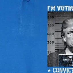 IM Voting For The Convicted Felon Funny Trump 2024 Softstyle Adult Sport Polo