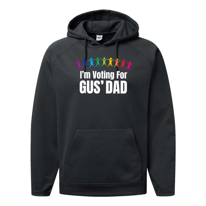 IM Voting For Gus Dad Performance Fleece Hoodie