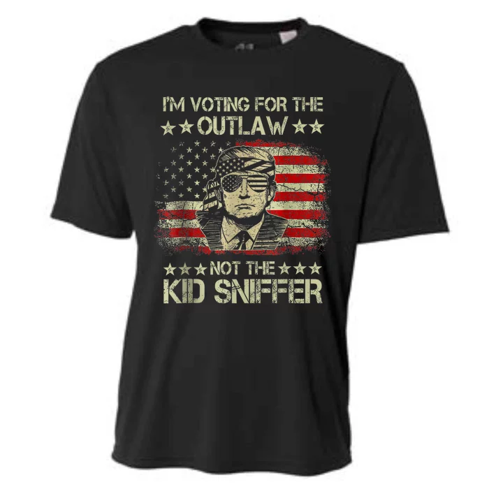 Im Voting For The Outlaw Not The Sniffer Trump 2024 Cooling Performance Crew T-Shirt