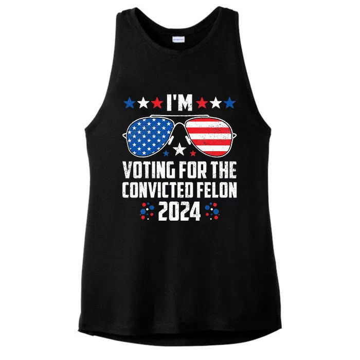 IM Voting Felon 2024 Voting For Felon Women Convicted Felon Ladies Tri-Blend Wicking Tank