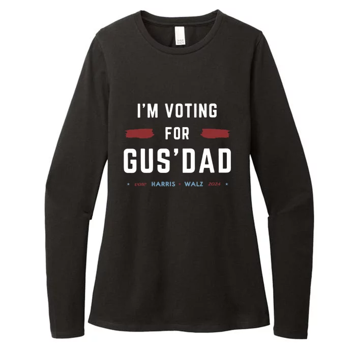 IM Voting For Gus Dad Vote Harris Walz 2024 Pres And Vice Womens CVC Long Sleeve Shirt