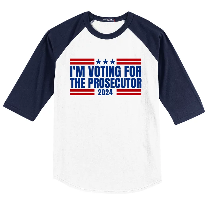 Im Voting For The Prosecutor 2024 Election Baseball Sleeve Shirt