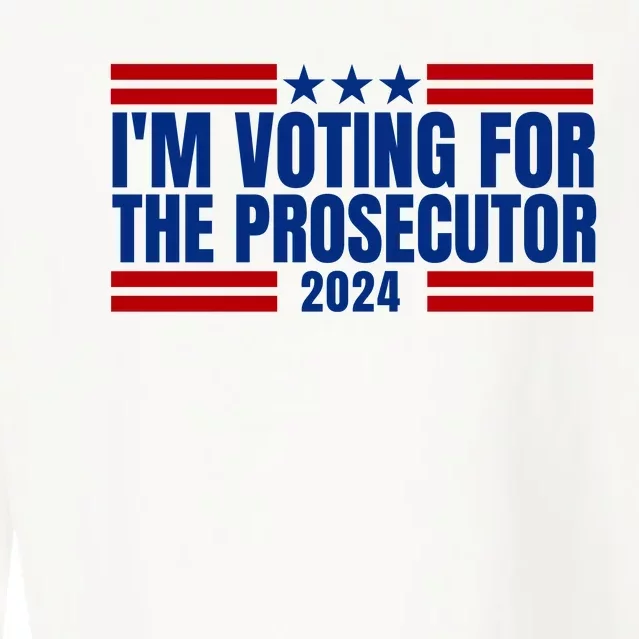 Im Voting For The Prosecutor 2024 Election Cropped Pullover Crew