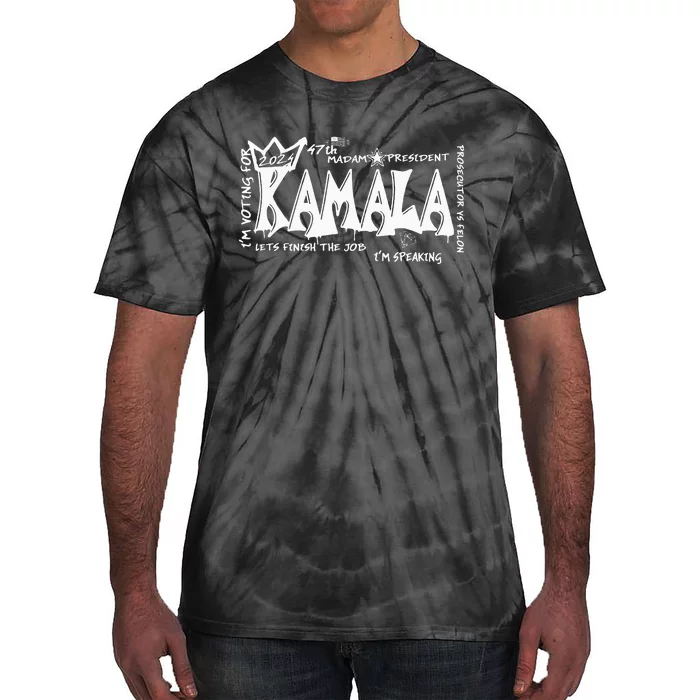 IM Voting For Madam President 47th Kamala Harris 2024 Tie-Dye T-Shirt