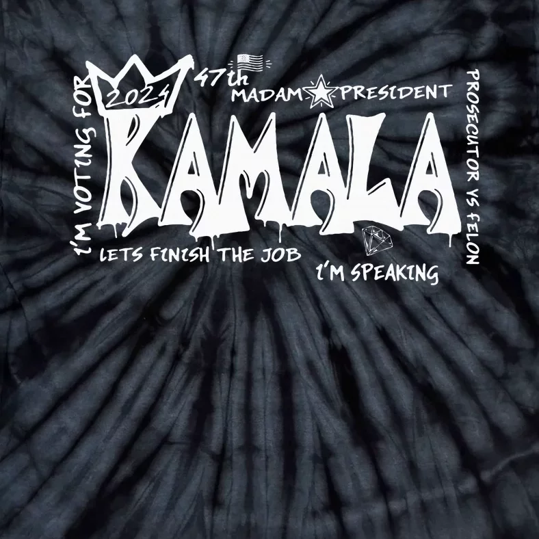 IM Voting For Madam President 47th Kamala Harris 2024 Tie-Dye T-Shirt